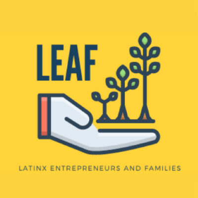 Latinx Entrepreneurs and Families (LEAF) logo