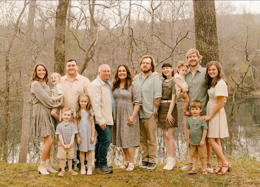 John and Kasey Goodard with their children and grandchildren